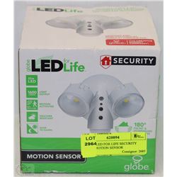 GLOBE LED FOR LIFE SECURITY LIGHT MOTION SENSOR