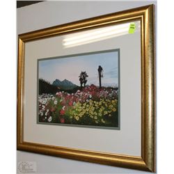 SIGNED WATERCOLOR PRINT OF ARIZONA SKIES 16"X20"