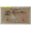 Image 1 : 1000 PRE-1924 REICHMARK REDSEAL BANKNOTE