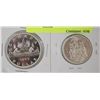 Image 1 : LOT OF TWO CANADIAN SILVER COIN - DOLLAR