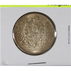 1961 CANADIAN SILVER 50 CENT PIECE