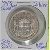 Image 1 : 1943 CANADA SILVER 50 CENT COIN