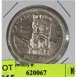 CANADIAN 1858-1958 B.C SILVER DOLLAR
