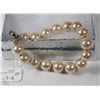 Image 1 : #7- SEA SHELL PEARL BRACELET 7.5" LIGHT PINK