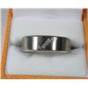 Image 1 : STAINLESS STEEL DIAMOND RING SIZE 11