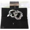 Image 1 : WOMEN SILVER PLATED GOLDEN HEART LOVE RING