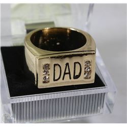 GOLD PLATED RING FOR DAD GIFT