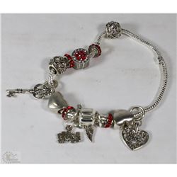 PANDORA STYLE VALENTINE THEME BRACELET