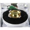 Image 1 : REAL CITRINE TOPAZ STERLING .925 SILVER RING