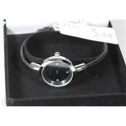 KEZZI WOMENS WATCH WITH BLACK STRAP