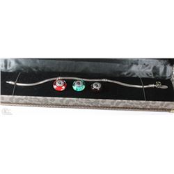 GENUINE PANDORA BRACELET WITH 3 AUTHENTIC .925