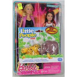 BARBIE AND SKIPPER DOLLS AND LITTLE PEOPLE ANIMALS