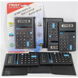 5 PACK OF POCKET CALCULATORS