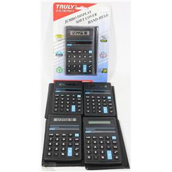 5 PACK OF POCKET CALCULATORS