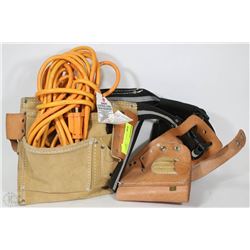 TOOL BELT WITH EXTENSION CORD