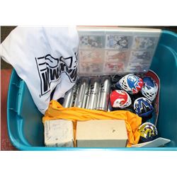 BOX OF HOCKEY MEMORABILIA