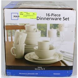 MAINSTAYS DINNERWARE SET 4 PLACE SETTING