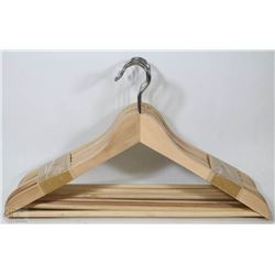 LOT OF 8 WOODEN HANGERS