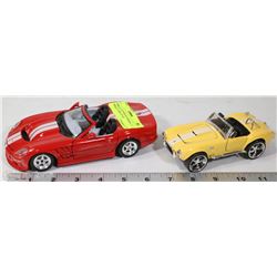 DIE CAST 1999 SHELBY SERIES 1 & SHELBY COBRA 427 SC