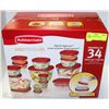 Image 1 : NEW RUBBERMAID 34PC SET