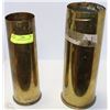 Image 1 : LOT OF 2 BRASS SHELLS 105MM