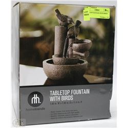 TABLETOP FOUNTAIN WITH BIRDS