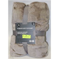 3D EMBOSSED LUXURY PLUSH BLANKET - KING SIZE
