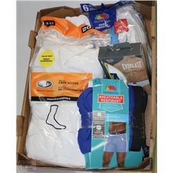 FLAT OF MENS BRIEFS AND SOCKS - SIZE XLARGE