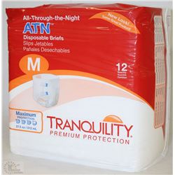 PACK OF 12 ATN DISPOSABLE BRIEFS