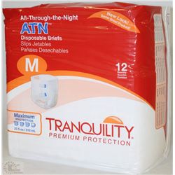 PACK OF 12 ATN DISPOSABLE BRIEFS