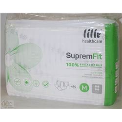 PACK OF 20 SUPREMFIT BREATHABLE ALL-IN-ONE BRIEFS
