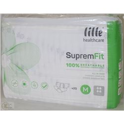 PACK OF 20 SUPREMFIT BREATHABLE ALL-IN-ONE BRIEFS