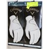 Image 1 : TWO CALLAWAY WOMENS LEATHER GOLF GLOVES