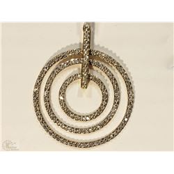 #6-10KT Y&W GOLD DIAMOND MOVEABLE PENDANT
