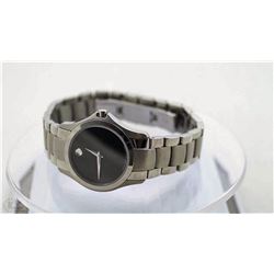 #22-MOVADO LADIES BLACK DIAL MUSEUM WATCH