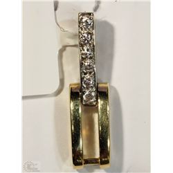 #31-14KT YELLOW GOLD DIAMOND PENDANT