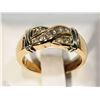 Image 1 : #32-14KT YELLOW & WHITE GOLD DIAMOND RING SIZE 6
