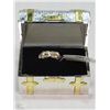Image 2 : #32-14KT YELLOW & WHITE GOLD DIAMOND RING SIZE 6