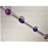 Image 2 : #37-14KT WHITE GOLD SAPPHIRE BRACELET