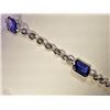 Image 1 : #41-14KT WHITE GOLD TANZANITE BRACELET