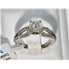 Image 2 : #49-14KT WHITE GOLD DIAMOND RING SIZE 6.5