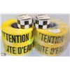 Image 1 : LOT OF CAUTION TAPE AND CHECKERED TAPE