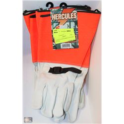 2 PAIRS OF GANTS HERCULES WORK GLOVES