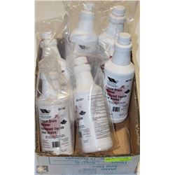 BOX WITH WOOD WYANT LIQUID DRAIN CLEANERS