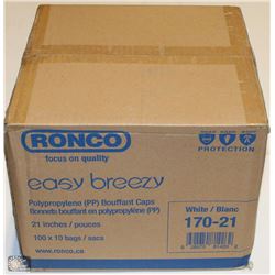 CASE OF RONCO EASY BREEZY PP BOUFFANT CAPS