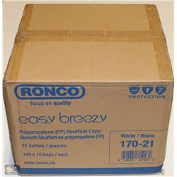 CASE OF RONCO EASY BREEZY PP BOUFFANT CAPS