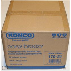 CASE OF RONCO EASY BREEZY PP BOUFFANT CAPS