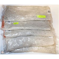 LOT OF 5 CUT END MOP HEADS