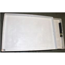 LOT OF 2 WHITE SORTING TUBS