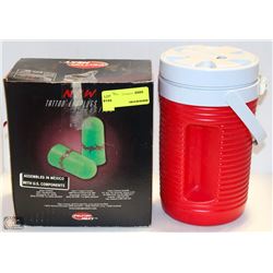 PELTORNEXT TATTOO EARPLUGS AND RUBBERMAID WATER